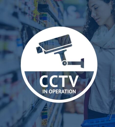 CCTV in operation in a retail store