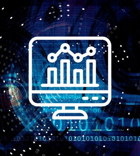 A computer graphic representing testing of biometric data