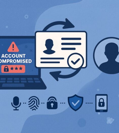 Biometrics can help recover an account