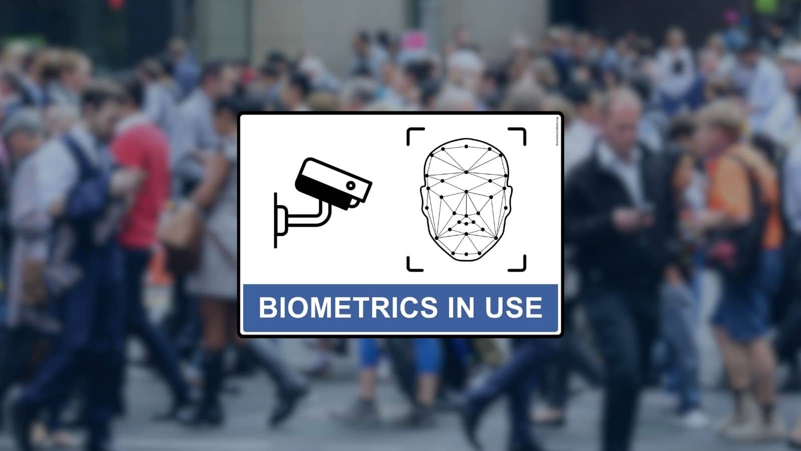 Biometrics in Use facial recognition signage