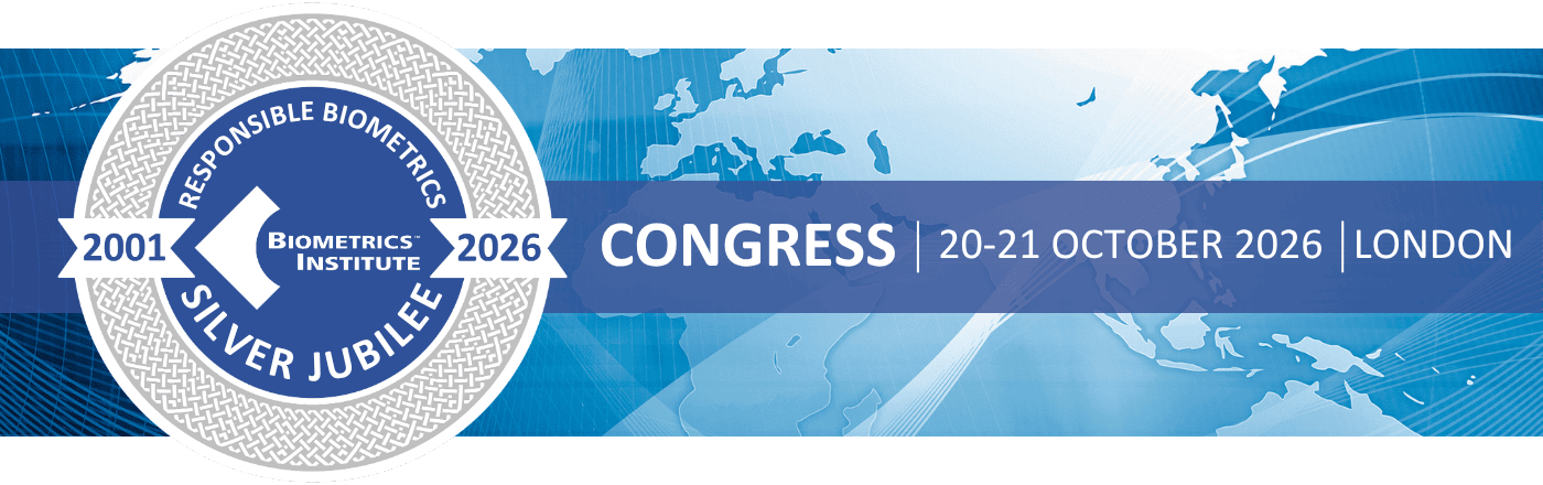The Biometrics Institute's Congress taking place in London, 20-21 October 2026