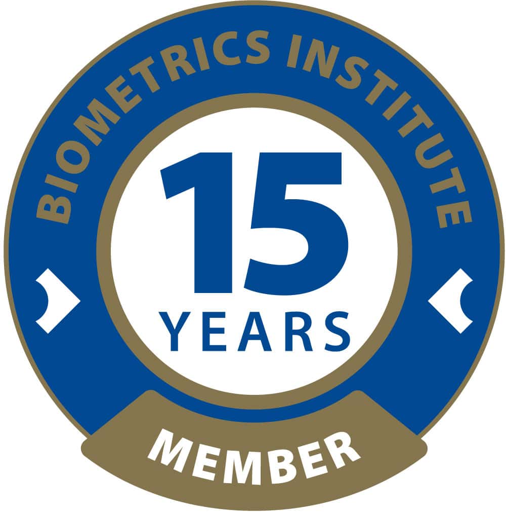 Biometrics Institute 15 YEARS member