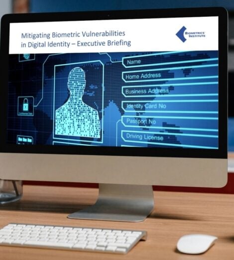 Executive briefing presentation on how to mitigate biometric vulnerabilities